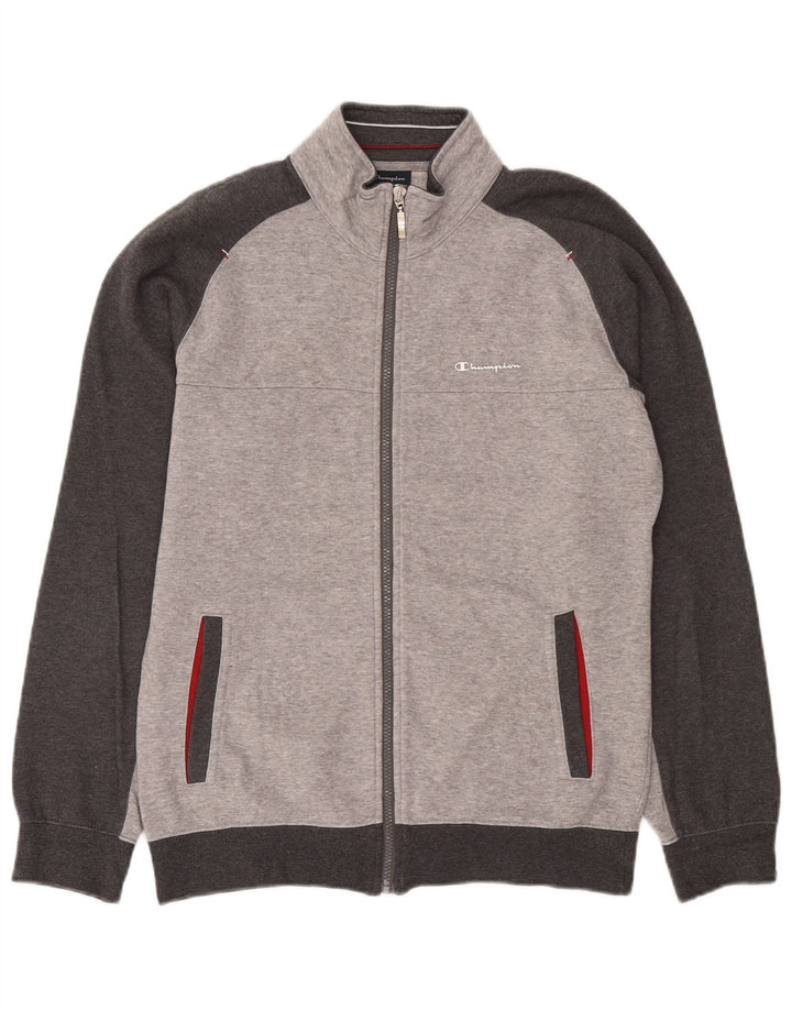 Giacca da tuta da uomo Champion grigio medio chiazzato
