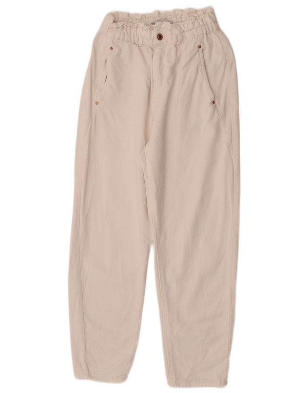 Zara Womens Tapered Jeans EU 36 XS W26 L25 Hvid Bomuld