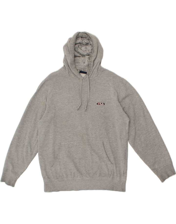 FILA Mens Hoodie Jumper Medium Grey Cotton Vintage Fila and Second-Hand Fila from Messina Hembry 