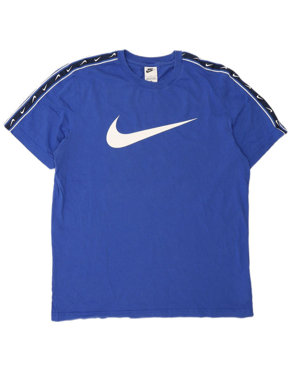 Nike - Camiseta gráfica para hombre, talla grande, color azul, algodón