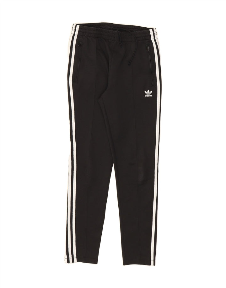 ADIDAS Womens Tracksuit Trousers UK 8 Small Black Polyester Vintage Adidas and Second-Hand Adidas from Messina Hembry 