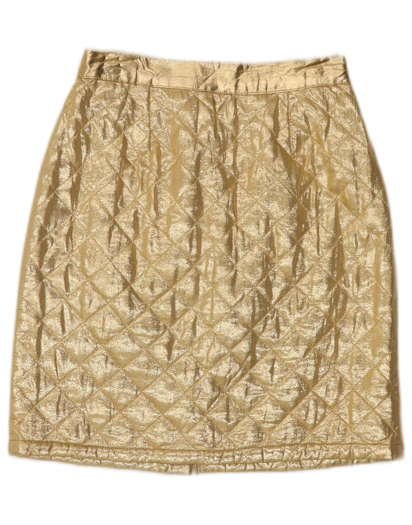 Gonna dritta per bambina Laura Biagiotti 9-10 anni W24 Acetato oro
