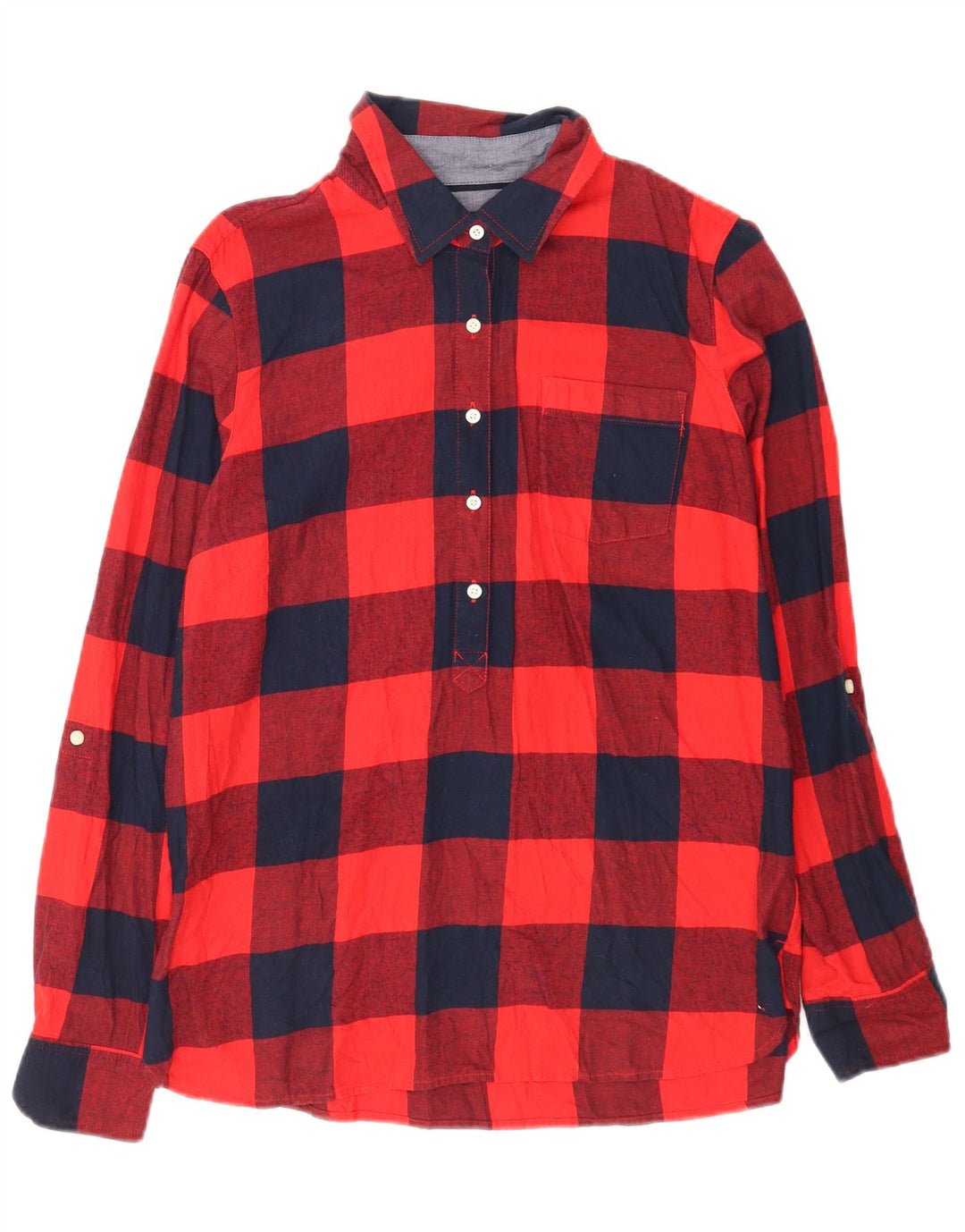 Tommy Hilfiger ženski pulover majica od flanela UK 14 Srednje crvena gingham