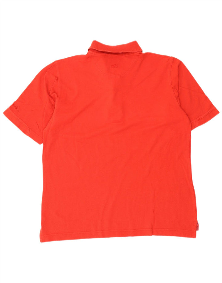 Ellesse Mens Polo Shirt Small Orange Cotton