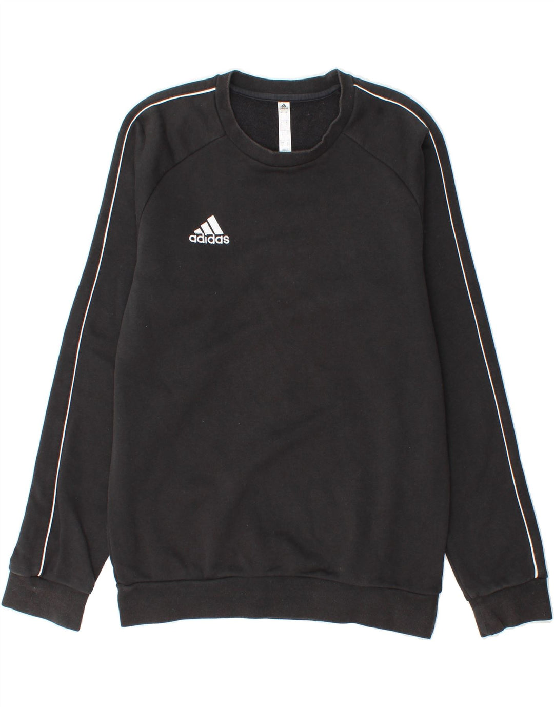 ADIDAS Mens Sweatshirt Jumper Small Black Cotton Vintage Adidas and Second-Hand Adidas from Messina Hembry 