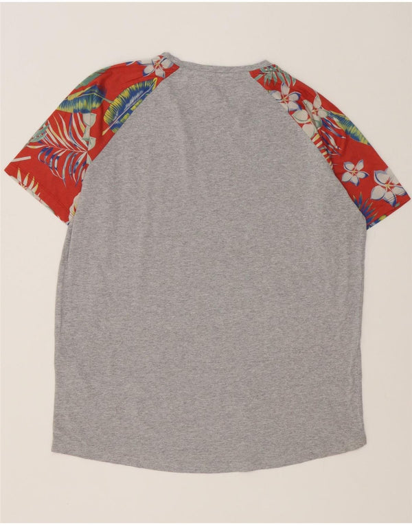 Jack & Jones Ανδρικό T-Shirt με κανονική εφαρμογή Τοπ XL Γκρι φλοράλ βαμβακερό