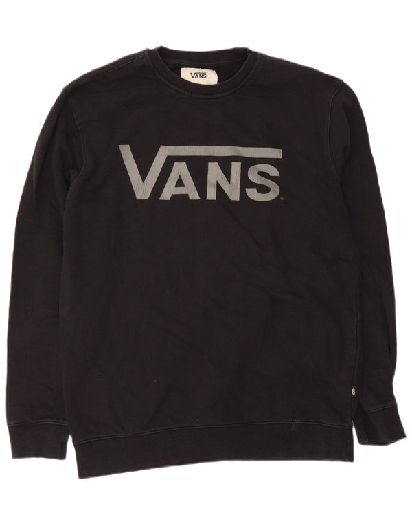 Felpa grafica da uomo Vans Felpa XL in cotone nero