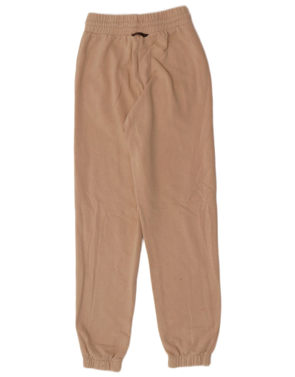 Adidas Pantaloni da tuta con grafica da donna Joggers UK 8 Small Beige Cotton