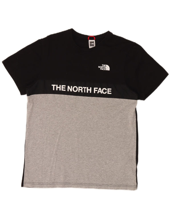 The North Face Mens Graphic T-Shirt Top Medium Black Colourblock Cotton