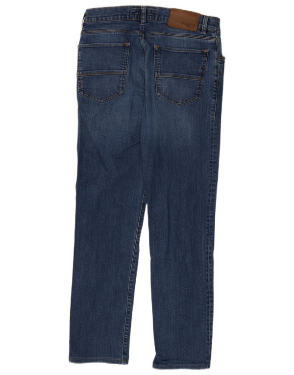 Jeans Slim Uomo Trussardi W33 L30 Blu Cotone