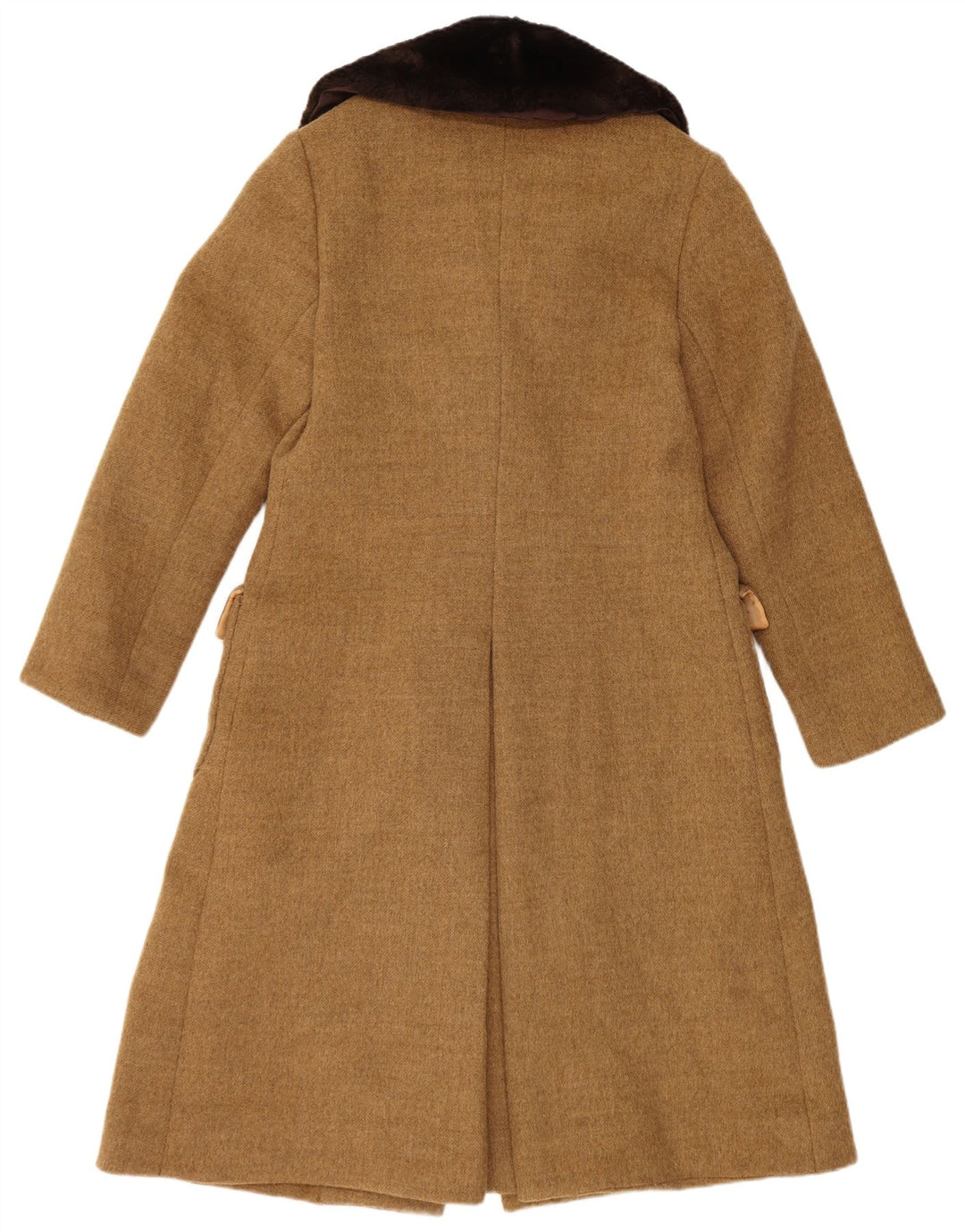 Vintage Womens Double Breasted Coat UK 8 Small Brown