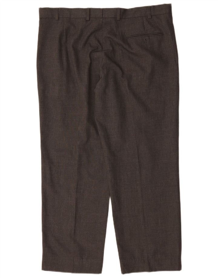 Marks & Spencer Herre Lige Regular Fit Suit Bukser W38 L29 Grå