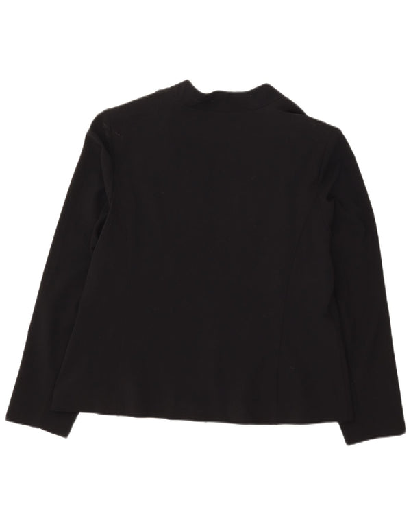 Marks & Spencer Womens Open Blazer Jacket UK 18 XL Black Polyester