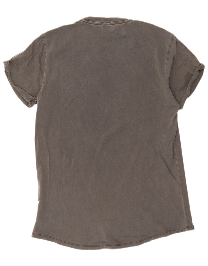 G-Star Mens T-Shirt Top Small Grey Cotton
