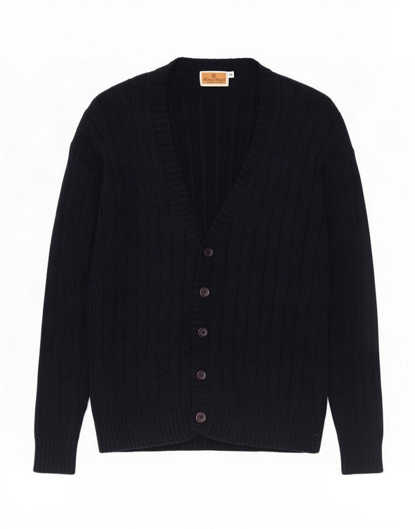 Ανδρικό πουλόβερ με ζακέτα Conte of Florence XL Navy Blue Cotton