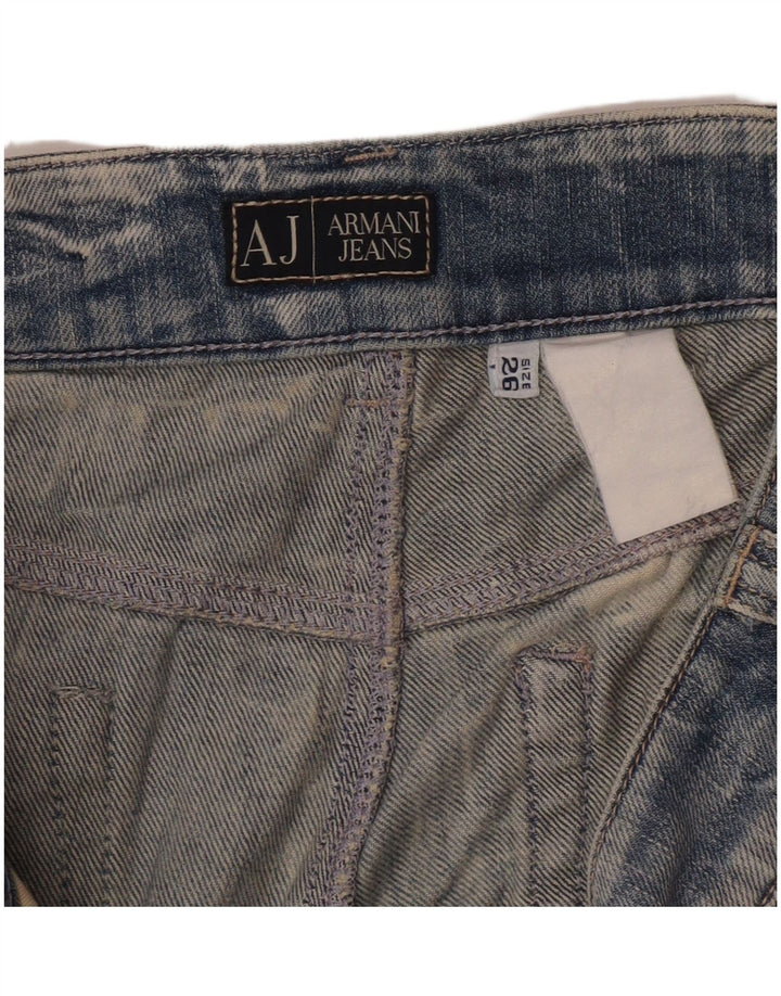 Armani Womens Straight Jeans W26 L34 Blue