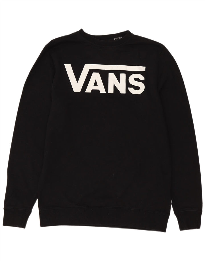 VANS Hombre Sudadera con gráfico Jumper Small Black