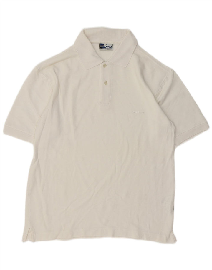 Asics Polo Homme Petit Blanc Coton