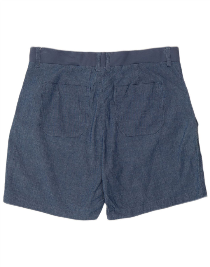 Lee Womens Mid Rise Relaxed Fit Cargo Shorts W34 Large Blue