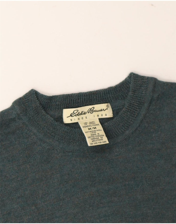 EDDIE BAUER Womens Crew Neck Jumper Sweater UK 12 Medium Green Vintage Eddie Bauer and Second-Hand Eddie Bauer from Messina Hembry 