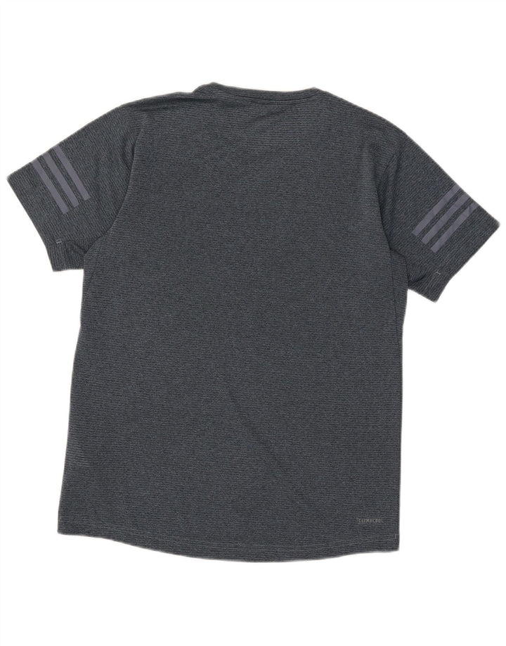 ADIDAS Mens Climacool T-Shirt Top Small Blue Flecked Polyester