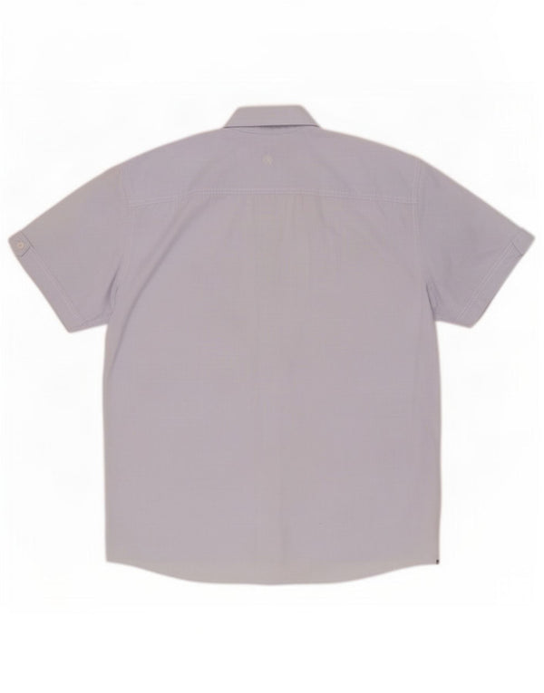 Camicia a maniche corte da uomo S.Oliver XL in cotone a quadretti blu