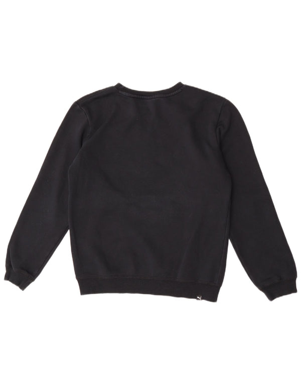 Puma Boys Graphic Sweatshirt Jumper 13-14 Years Black
