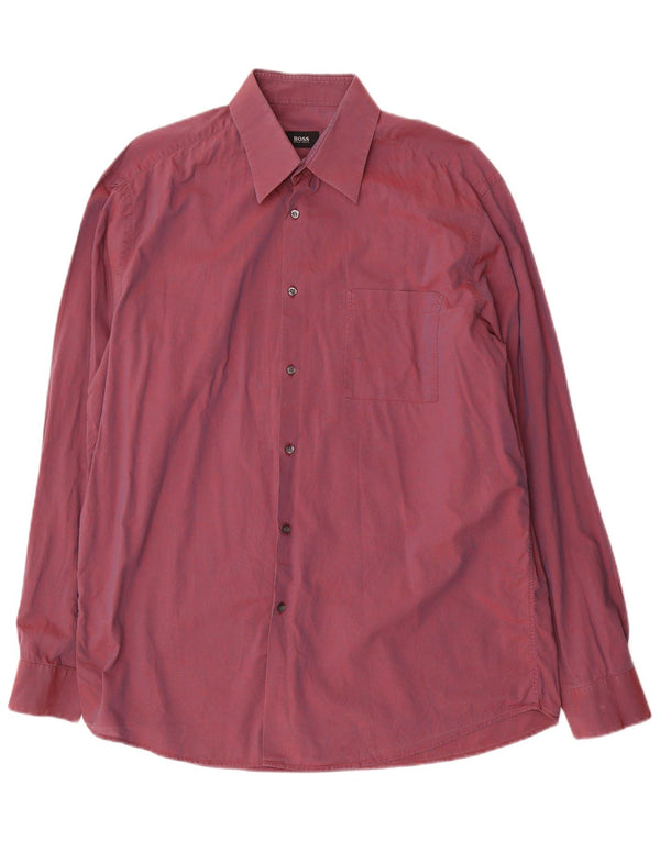Hugo Boss Herreskjorte Str. 41 16 Large Burgundy