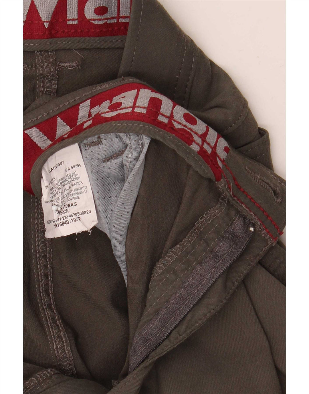 Wrangler Mens Slim Cargo Trousers W36 L30 Grey Nylon