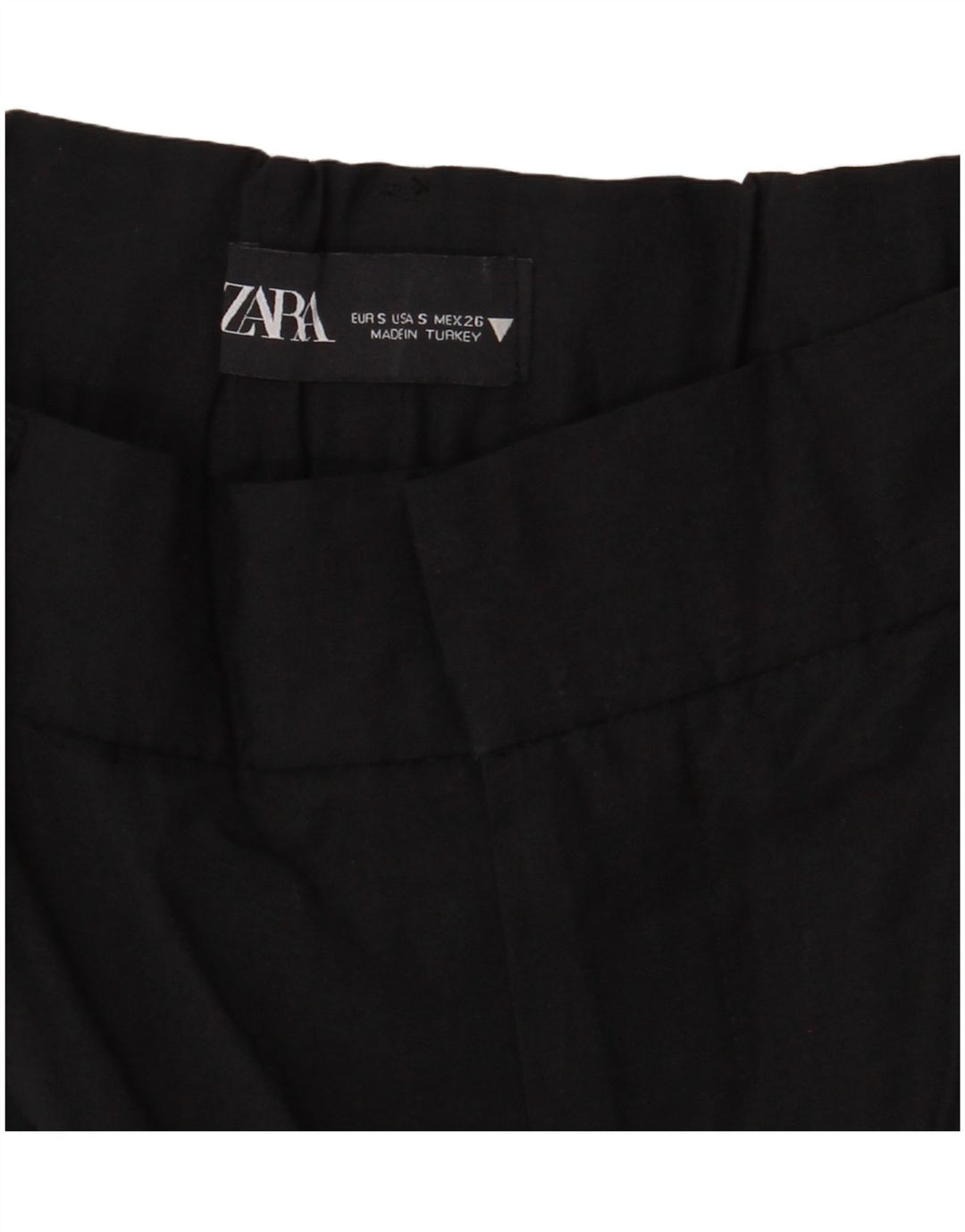 ZARA Femme Short Chino Pegged Petit W26 Noir
