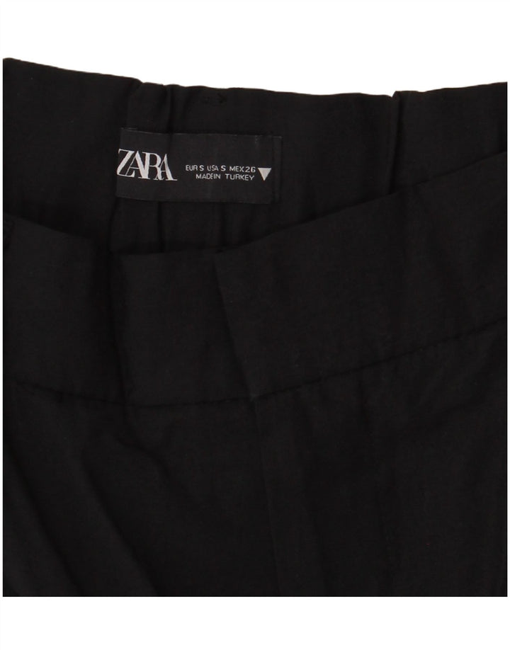 ZARA Femme Short Chino Pegged Petit W26 Noir