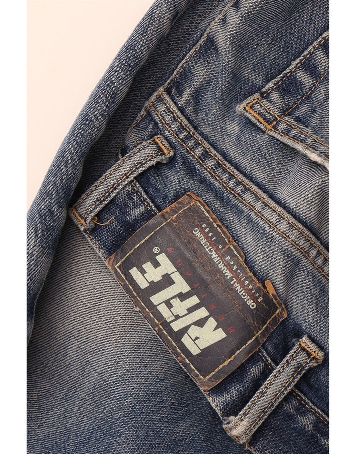 RIFLE Mens Straight Jeans W34 L32 Blue Vintage Rifle and Second-Hand Rifle from Messina Hembry 