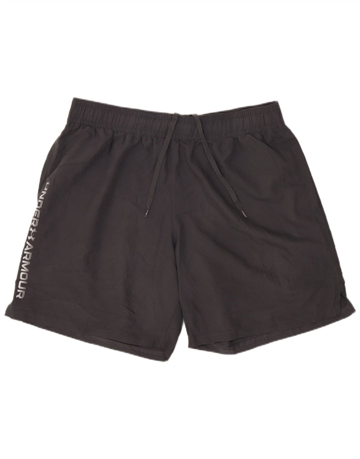 Under Armour Mens Graphic Sport Shorts XL Grey Polyester