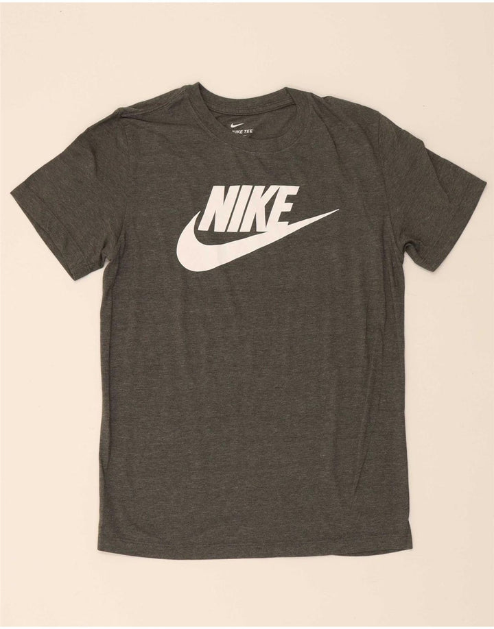 NIKE Mens Graphic T-Shirt Top Small Grey