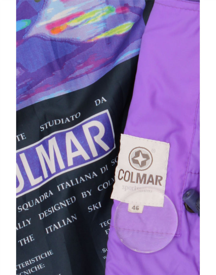 COLMAR Womens Oversized Graphic Ski Jacket IT 46 Large Multicoloured