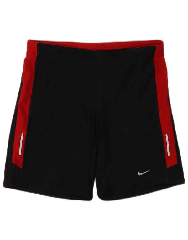 Nike Damen Dri Fit Sport Shorts UK 18 XL Schwarz Colourblock Polyester