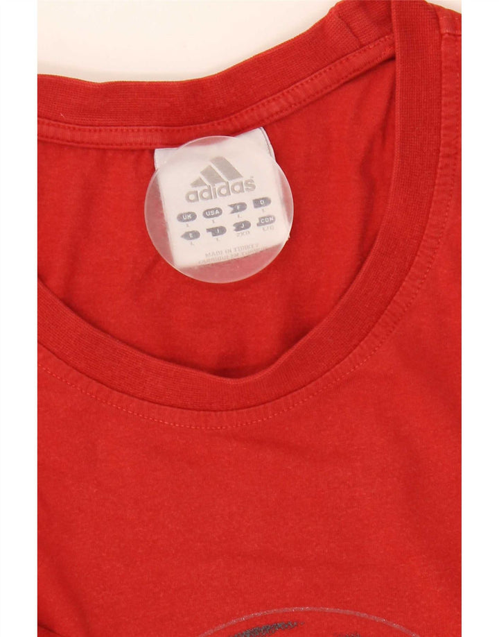 Adidas Mens Graphic T-Shirt Top Large Red