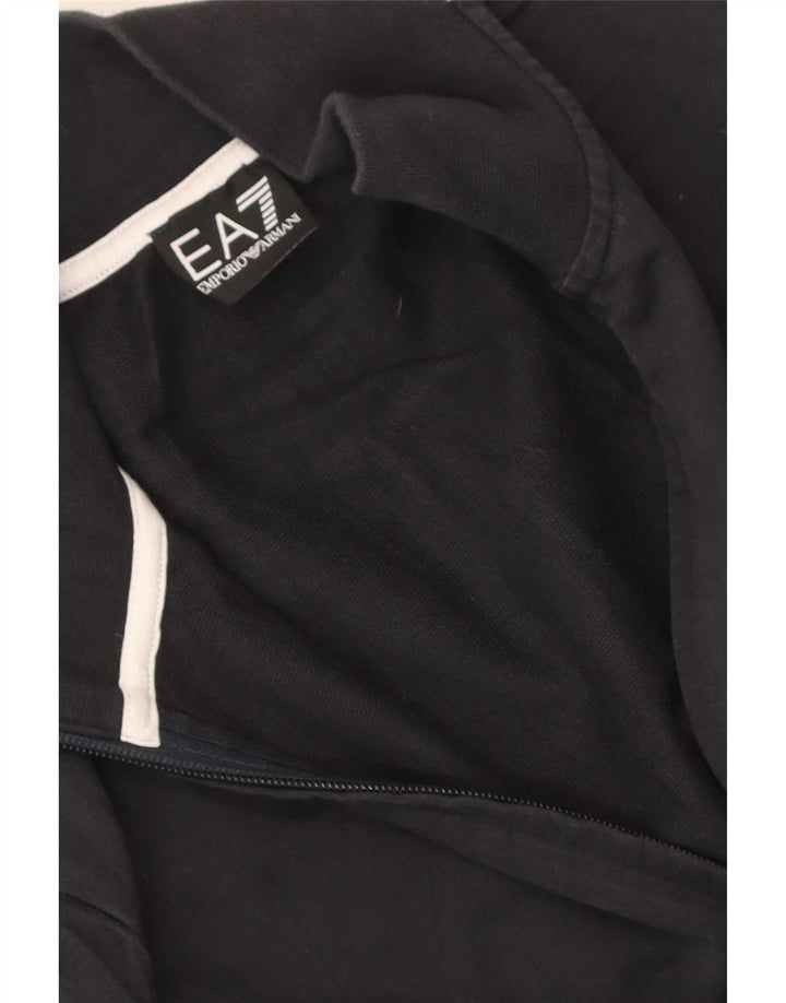 Emporio Armani Mens Graphic Tracksuit Top Jacket Small Black