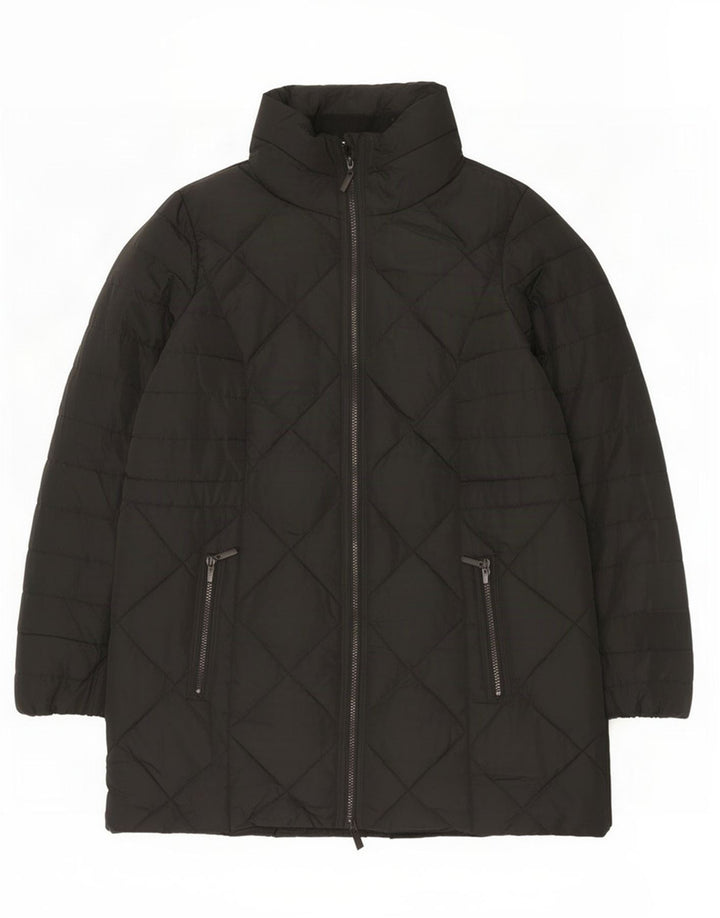Marks & Spencer Abrigo acolchado para mujer UK 40 XL Poliéster negro
