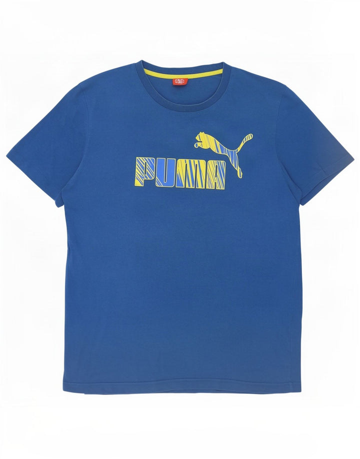 Puma T-Shirt Graphique Homme Grand Bleu