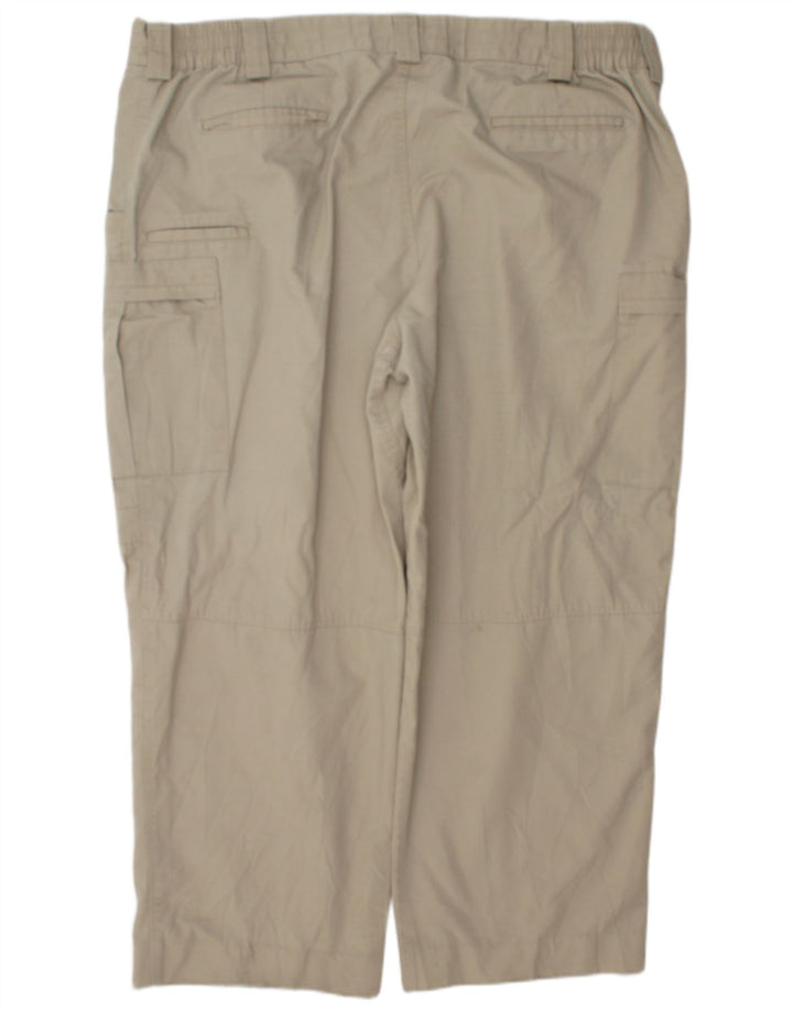 Blauer Mens Straight Cargo Trousers W44 L28 Green Polyester