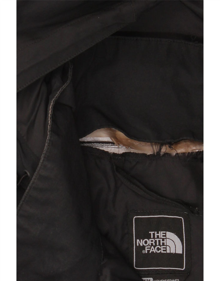 The North Face Womens Hooded Trench Coat UK 14 Medium Black Polyester