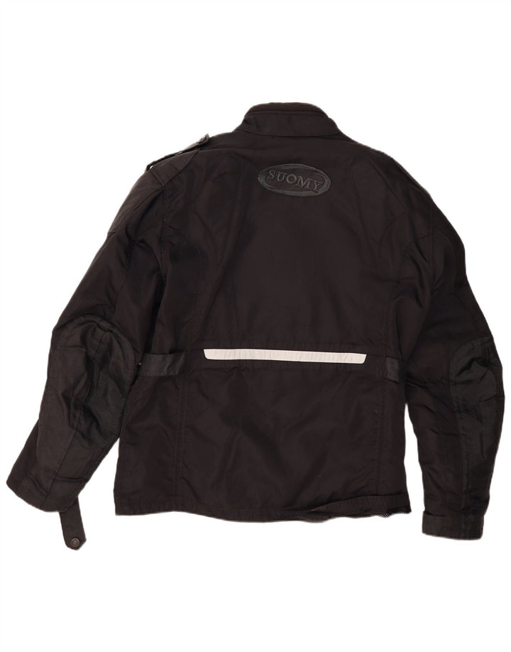 Suomy Mens Graphic Racer Jacket IT 52 XL Black Nylon