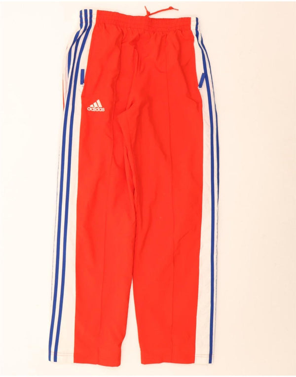 Adidas Pantalon de survêtement pour homme UK 36/38 Petit Rouge Colorblock Polyester