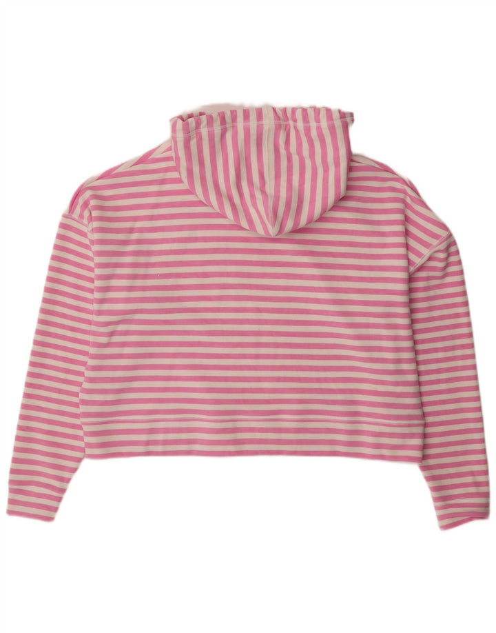 Womens Crop Oversized Hoodie Jumper UK 14 Medium