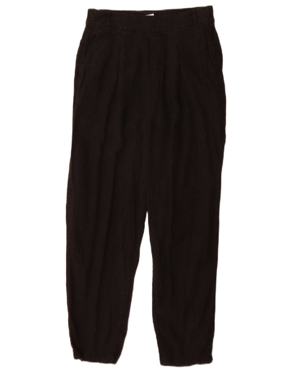 Marks & Spencer Dame-Pegged Chino-bukser UK 8 Small W26 L29 Black Flax