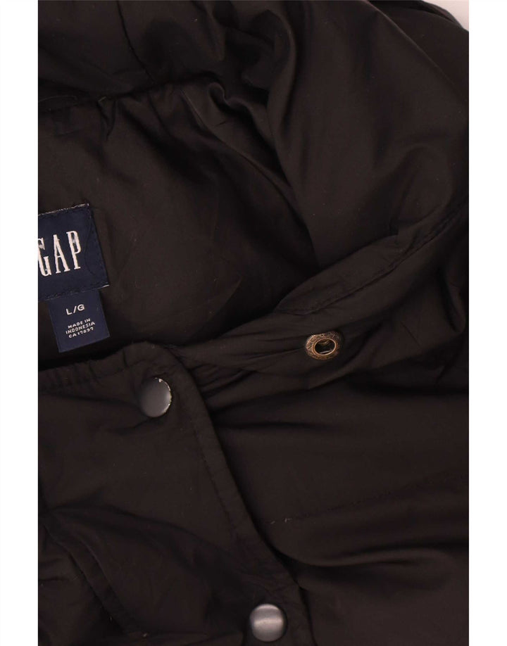 Giacca imbottita con cappuccio da donna Gap UK 16 grande nera