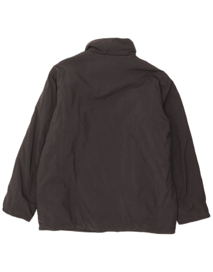 SLAM Womens Oversized Windbreaker Jacket UK 18 XL Black Nylon
