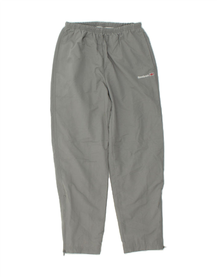REEBOK Womens Tracksuit Trousers UK 12 Medium Grey Polyester Vintage Reebok and Second-Hand Reebok from Messina Hembry 