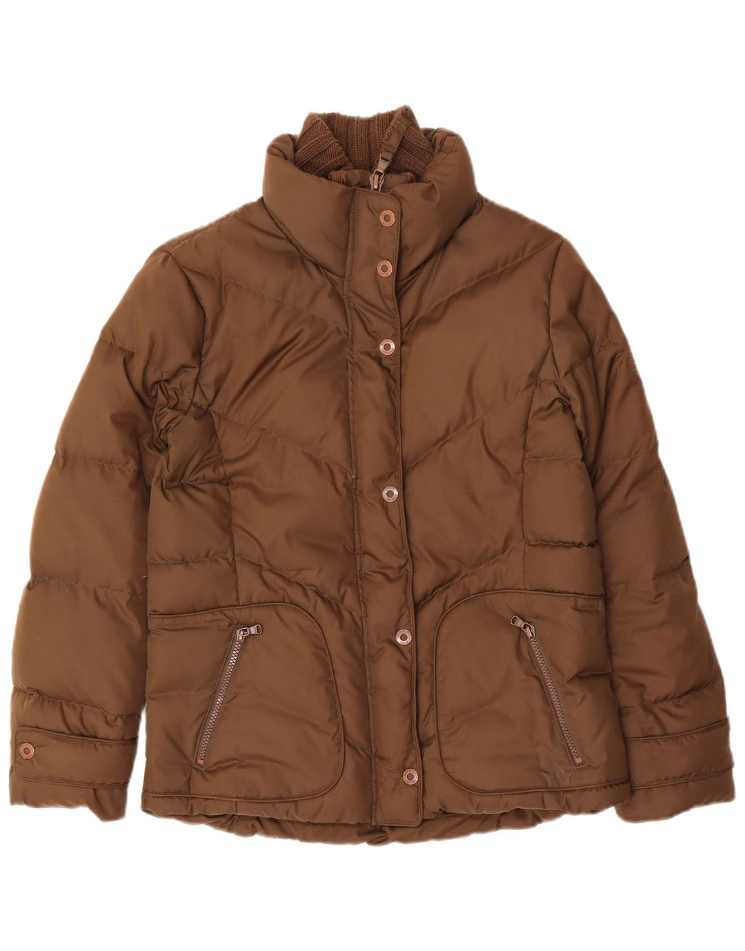 ESPRIT Womens Padded Jacket UK 14 Medium Brown Polyamide